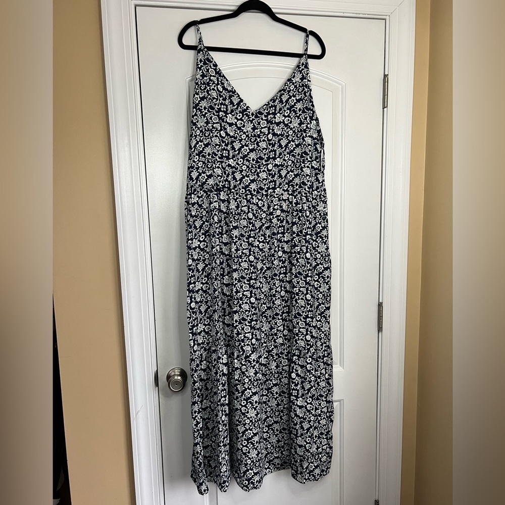 Gigi Parker Navy Floral Maxi Dress